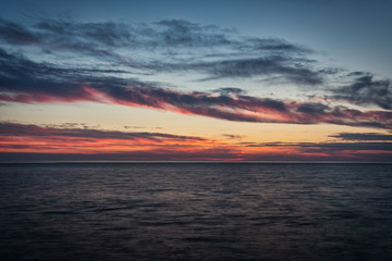 Fototapeta na wymiar Sunset over the Adriatic Sea