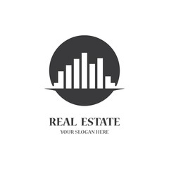 Real estate logo icon illustration