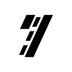 Seven Road Way logo design vector