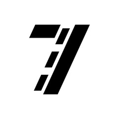 Seven Road Way logo design vector