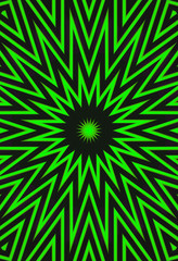 Vibrant green starburst abstract background