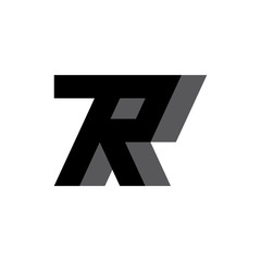 Number 7R logo design vector