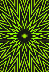 Lime zest starburst abstract background