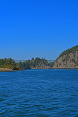 Naklejka premium The Deception Pass Bridge near Whidbey Island, Washington