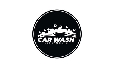 Car wash silhouette logo
