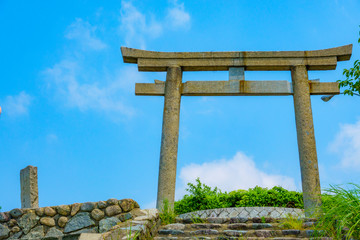 Naklejka premium 大阪府 池田市 秀望台の鳥居