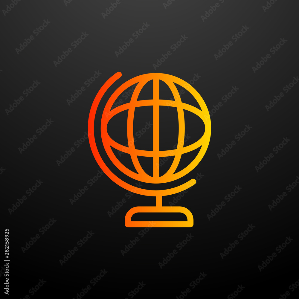 Poster globe nolan icon. elements of science set. simple icon for websites, web design, mobile app, info gr