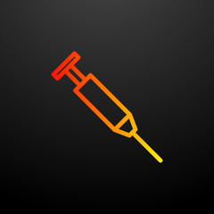 syringe nolan icon. Elements of science set. Simple icon for websites, web design, mobile app, info graphics