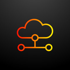 cloud exchange nolan icon. Elements of science set. Simple icon for websites, web design, mobile app, info graphics