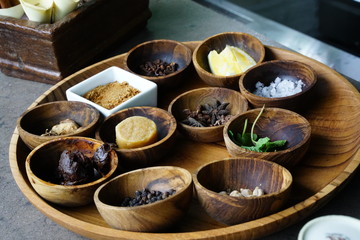 Oriental food and drink in Thailand