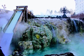 草津の湯けむり