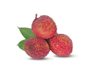 lychee isolated on white background