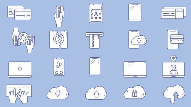 Workplace and Creative Professions Icon Set