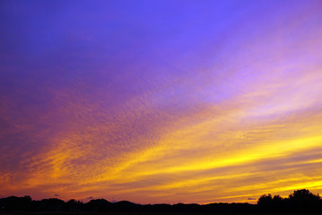 Purple Sunset in beautiful pastel colors