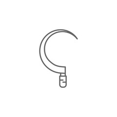 Prehistoric sickle icon. Element of prehistoric line icon