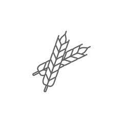 Prehistoric wheat icon. Element of prehistoric line icon