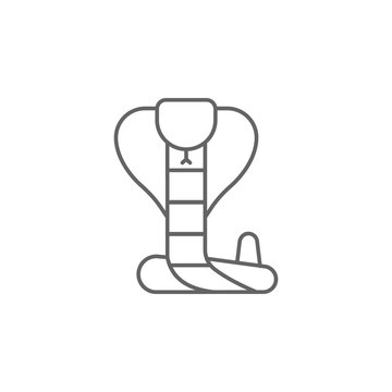 Prehistoric cobra animal icon. Element of prehistoric line icon
