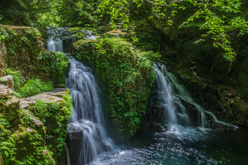 Fototapeta na wymiar Akameshi 48 waterfalls in Mie Prefecture
