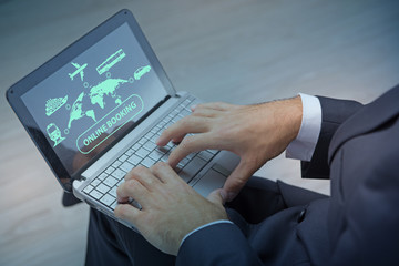 Concept of online booking for trip