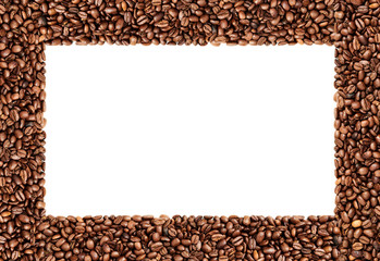 Frame made out of coffee beans