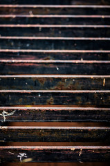 brown pattern background from line metal arraying