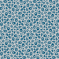 Googly eyes - hand drawn seamless pattern