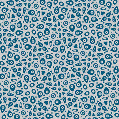 Googly eyes - hand drawn seamless pattern