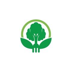 Organic Healthy Food Nature Natural Isolated Logo Vector