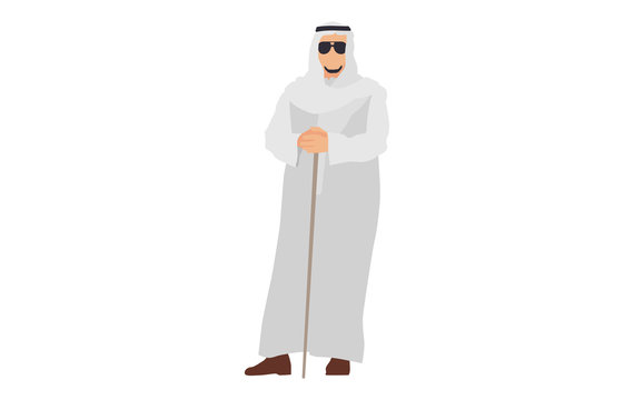 Arab man character illustration - Vector