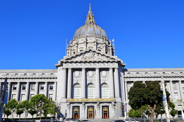 Obraz premium San Francisco City Hall, one of travel attractions in San Francisco, United States