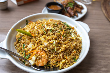 Popular south asian fried rice Nasi goreng