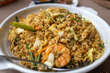 Popular south asian fried rice Nasi goreng