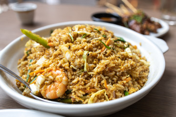 Popular south asian fried rice Nasi goreng