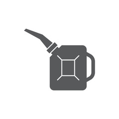 Oil gallon vector icon symbol isolated on white background