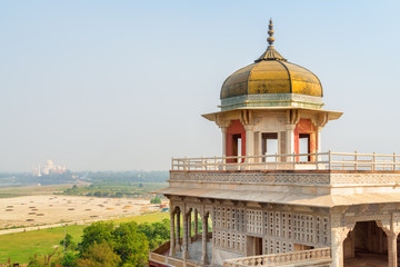 Awesome view of the Musamman Burj in the Agra Fort