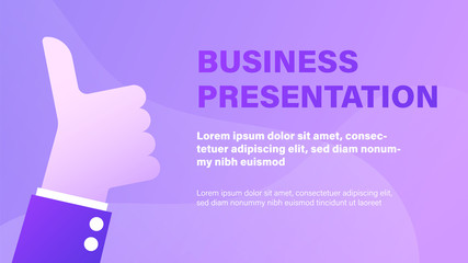Business Presentation Background Template, Website Landing Page.