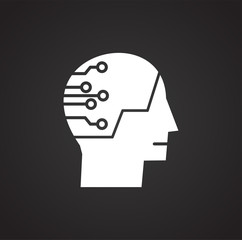 Financial technologie related icon on background for graphic and web design. Simple illustration. Internet concept symbol for website button or mobile app.