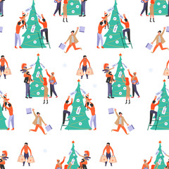 Seamless pattern for Christmas sale