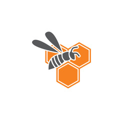 Beekeeping related icon on background for graphic and web design. Simple illustration. Internet concept symbol for website button or mobile app.