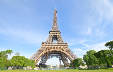 Fototapeta premium Eiffel tower iconic architecture Paris France 