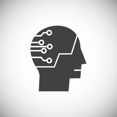 Financial technologie related icon on background for graphic and web design. Simple illustration. Internet concept symbol for website button or mobile app.