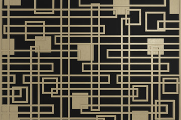pattern modern black background, 3D render wallpaper