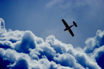 Plane in the air
