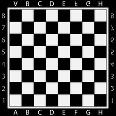 Chess Table online game app concept, strategy game