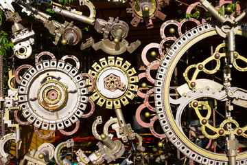 Different cogwheels background