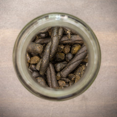 Traditional handmade hashish from cannabis in the Himalayas in a jar