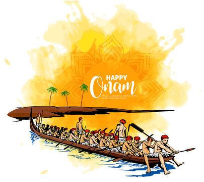 Onam Festival Background stock vector Illustration of classical  43636418