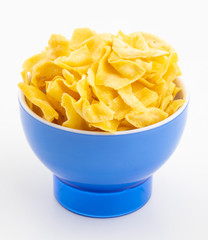 Indian Traditional Street Food Besan Papri on White Background