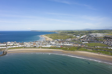 Portrush Northern Ireland aerial view