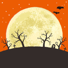 ハロウィン　背景イラスト